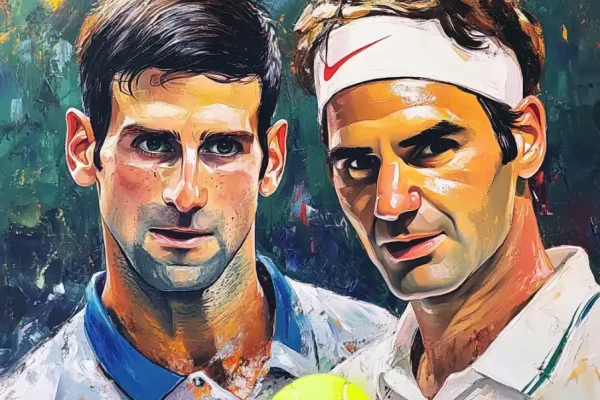 Djokovic and Federer