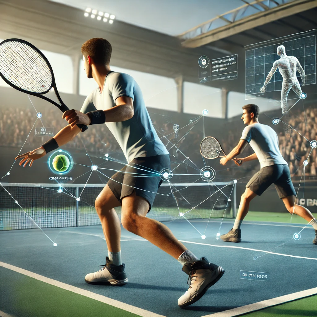 virtual tennis match